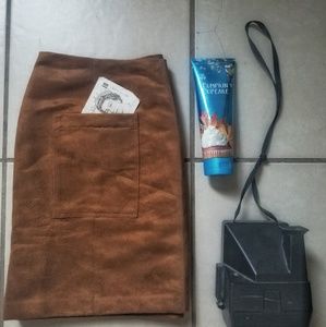 Suede Skirt